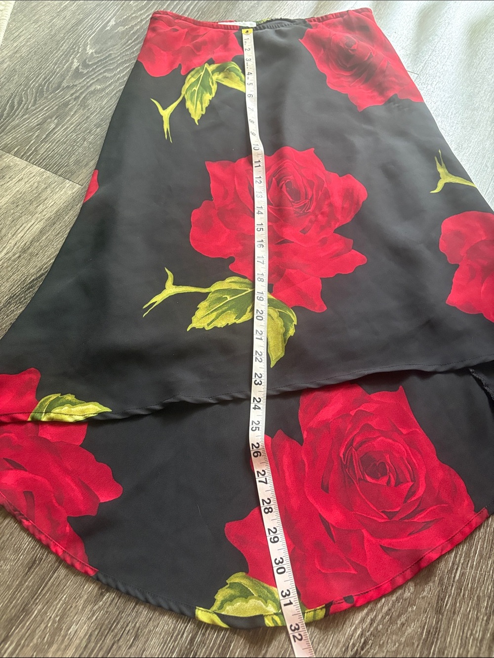 A. BYER Y2K Rose Print Midi Skirt - Picture 5 of 6